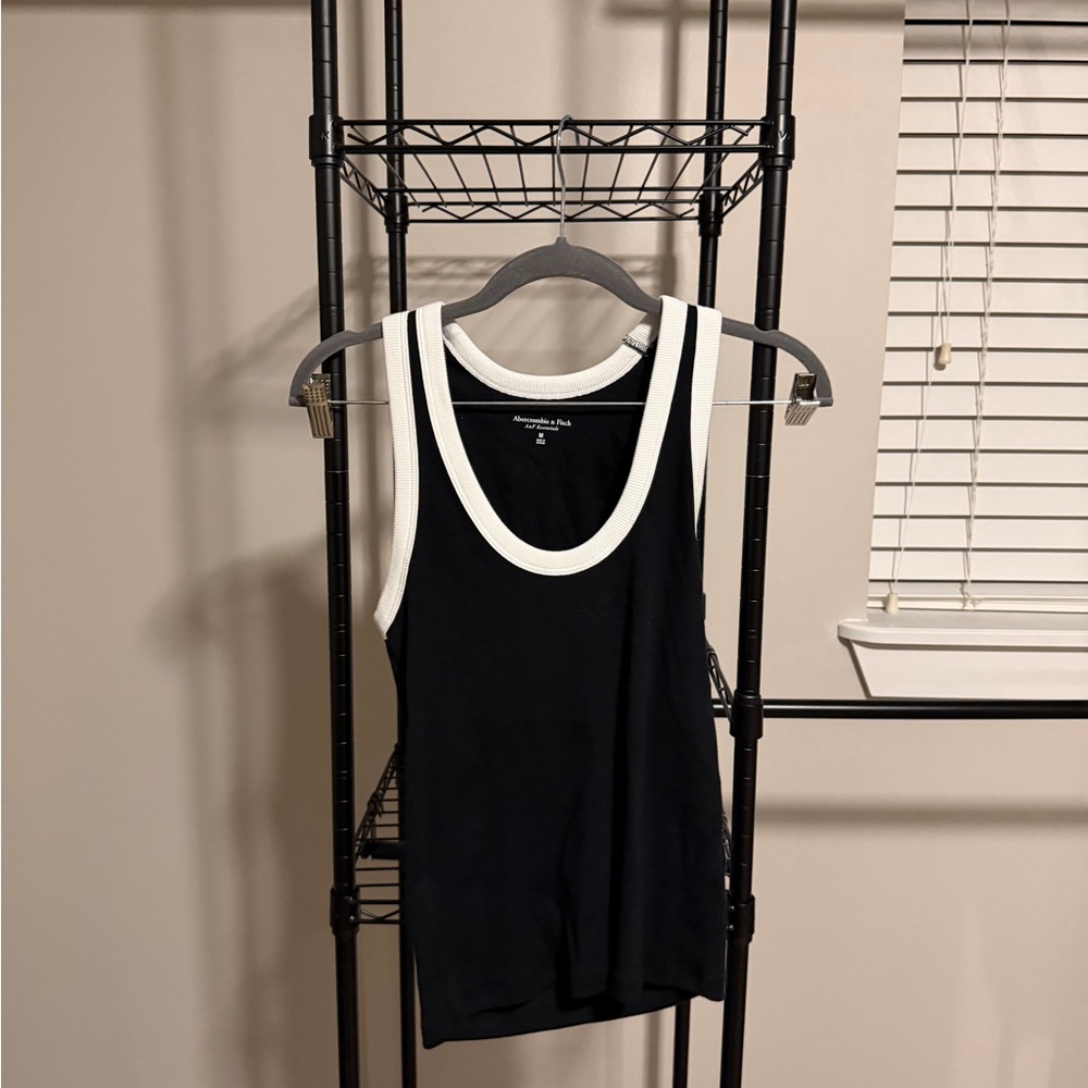 Abercrombie & Fitch Black and White Tank Top